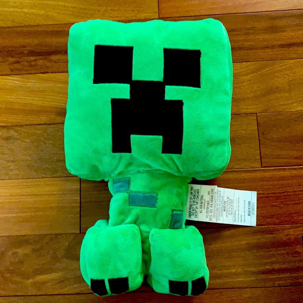 Jay Franco Minecraft Plush Stuffed Creeper Pillow Buddy